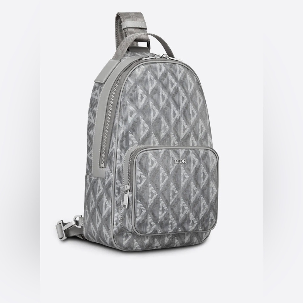 Dior MINI RIDER SLING BAG Gray CD Diamond Canvas - Picture 2 of 6